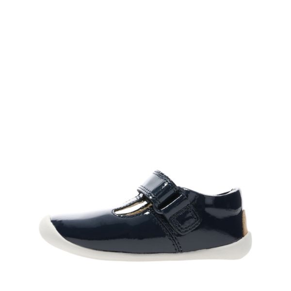 Clarks Girls Roamer Go Toddler Casual Shoes Navy | CA-3045678